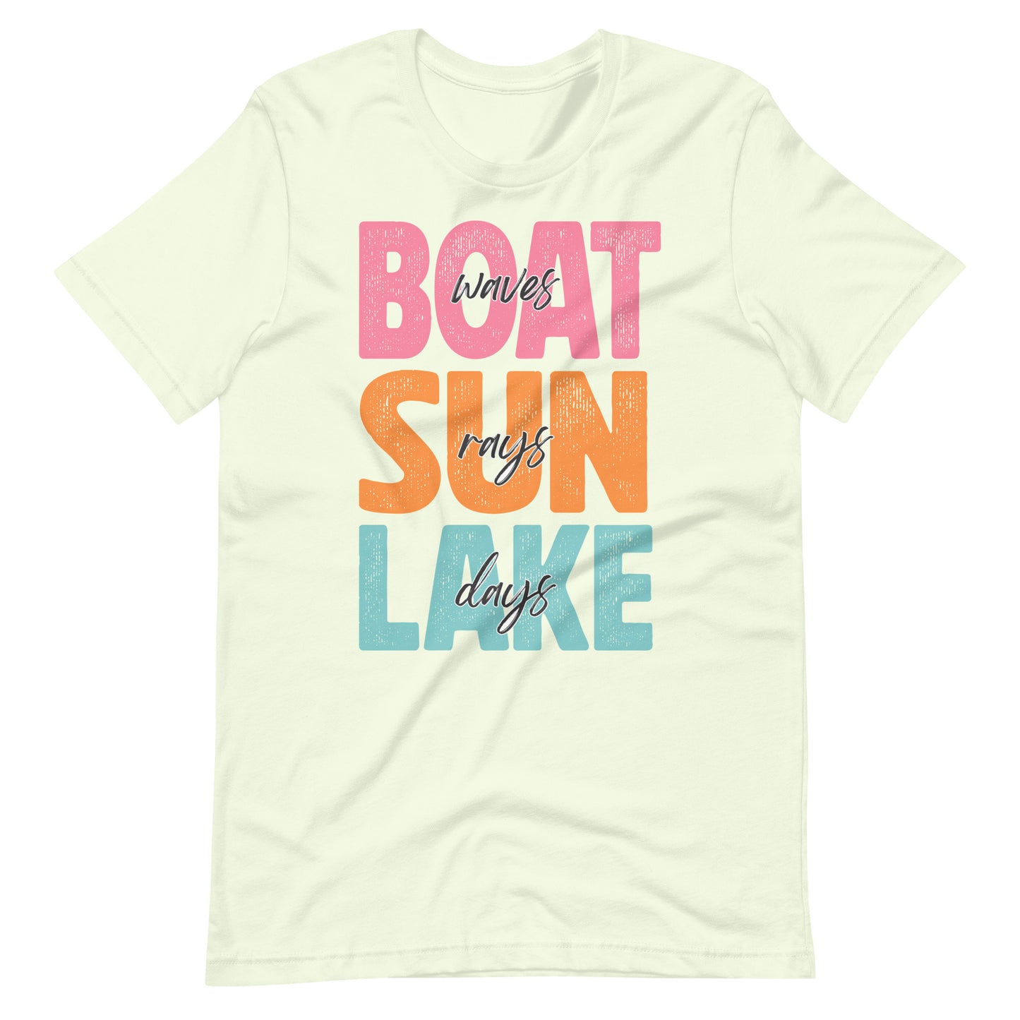 Boat, Sun and Lake Tee